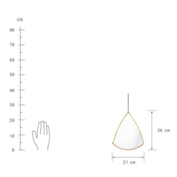 Дзеркало CARAT 26х21 см. H:26 см. L:21 см. 1000344014 1000344014 фото