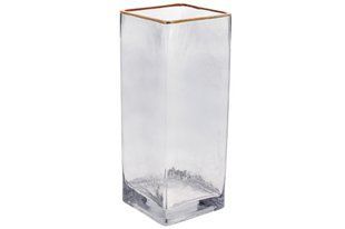 Ваза стеклянная Эвиан BONA 10x10x25 см. H:25 см. L:10 см. 591-303 591-303 фото