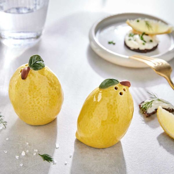 Набір кухонних ємностей 'лимон' (для солі/перцю) SALT PEPPER H:8 см. L:6 см. 1000517237 1000517237 фото