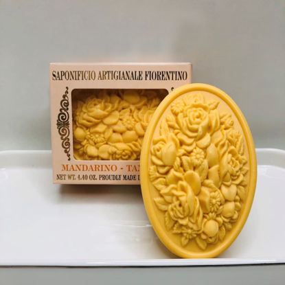 Зображення Мило з ароматом мандарина, кругле SAF-BOTTICELLI 125 гр. SAF-YK3