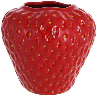 Изображение Ваза керамическая Strawberry BONA 15.5x15x16 см. H:16 см. L:15.5 см. 998-003