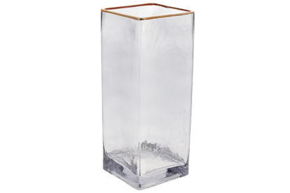 Изображение Ваза стеклянная Эвиан BONA 10x10x25 см. H:25 см. L:10 см. 591-303