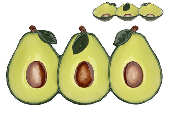 Изображение Менажница керамическая Avocado BONA 31x16x4 см. H:4 см. L:31 см. 928-155
