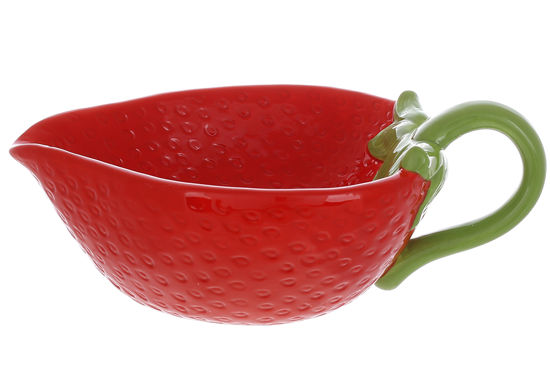 Изображение Пиала керамическая Strawberry  23x14.5x7.5 см. H:7.5 см. L:23 см. V:400 мл. 928-047