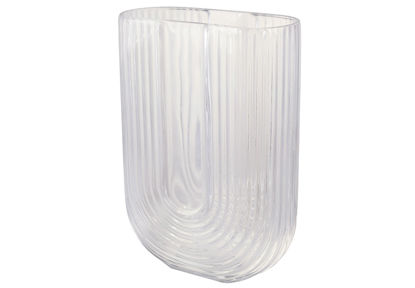 Изображение Ваза стеклянная Uno BONA 13x6x17.5 см. H:17.5 см. L:13 см. 992-279