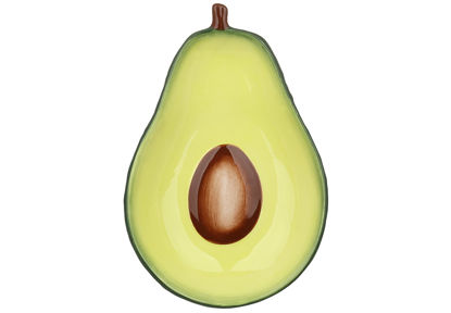 Зображення Тарілка керамічна Avocado BONA 18x12x2.8 см. H:2.8 см. L:18 см. 928-158