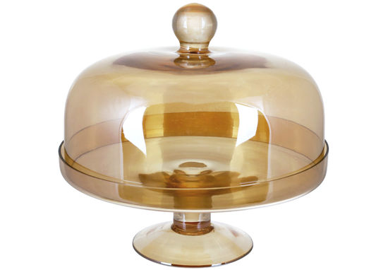 Изображение Тортовщица стеклянная с крышкой BONA 24x22.5 см. H:22.5 см. 992-211