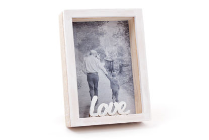 Изображение Фото рамка объемная настольная Love BONA 10x4x14 см. H:14 см. L:10 см. 493-580