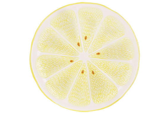 Зображення Блюдо керамічне Lemon BONA 2.5xx25.5 см. H:25.5 см. L:2.5 см. 928-058