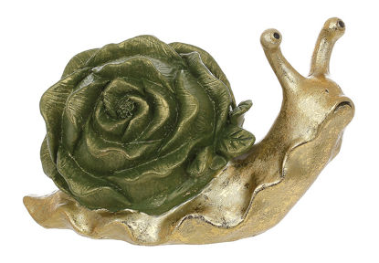 Изображение Фигурка декоративная улитка с артишоком BONA 7.5x6x13.5 см. H:13.5 см. L:7.5 см. 218-024