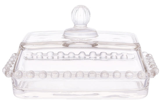 Зображення Маслянка скляна Bauble 16.8*10.5*9.5см BONA 16.8x10.5x9.5 см. H:9.5 см. L:16.8 см. 992-013