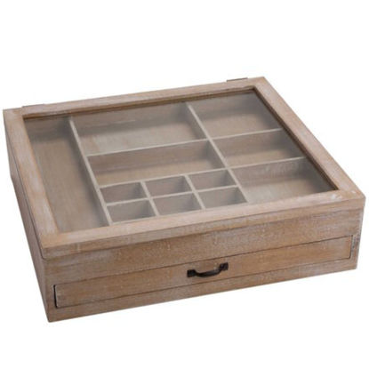 Зображення Коробка деревяна для побутових дрібниць GUTENBERG 40.5х36.5х11 см. 10167083