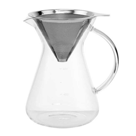 Изображение Графин для кофе с металлическим ситом SLOW COFFEE V:900 мл. 10208653