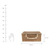 Изображение Корзина для пикника с приборами на 4 персоны плетеная A DAY IN THE PARK 55х37 см. H:37 см. L:55 см. 10222164