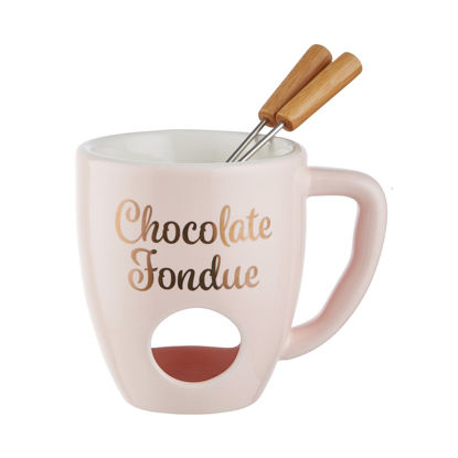 Изображение Фондю со столовыми приборами для шоколада CHOCOLATE FONDUE 13.5х10х11 см. O:10 см. H:13.5 см. L:11 см. 10225381