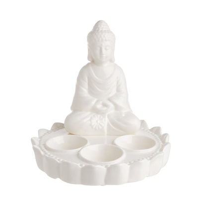 Изображение Подсвечник будда на 3 свечи BUDDHA O:18.2 см. H:17.5 см. 10227822