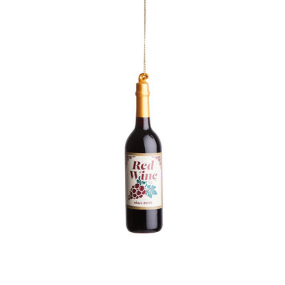 Зображення Прикраса ялинкова пляшка червоного вина HANG ON 10228506