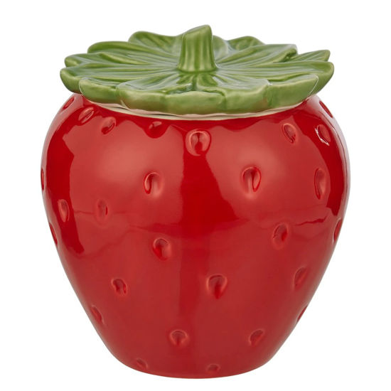 Зображення Ємність з кришкою для зберігання STRAWBERRY 13х16 см. O:13 см. H:16 см. 10230558