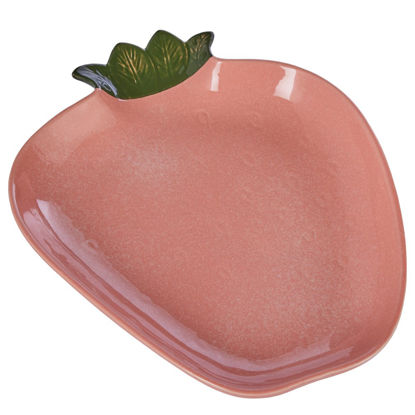 Изображение Блюдо декоративное STRAWBERRY 34х38 см. O:38 см. H:5 см. L:34 см. 10230576